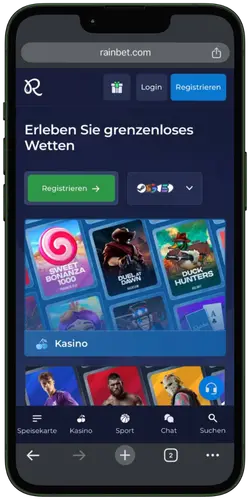 Rainbet Casino Hauptseite Schweizer Spieler