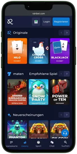 Rainbet Casino Spieleliste Grosse Auswahl