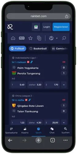 Rainbet Casino Sportliche Wettkampfe Live